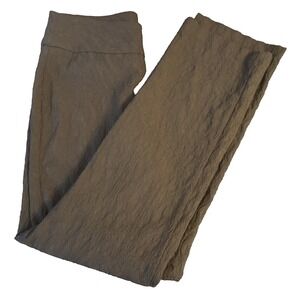 Lulu B Pants Womens 6 Gray Textured Jacquard Ankle Pull On Stretch‎ Career